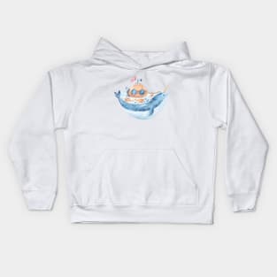 Cute whale Kids Hoodie